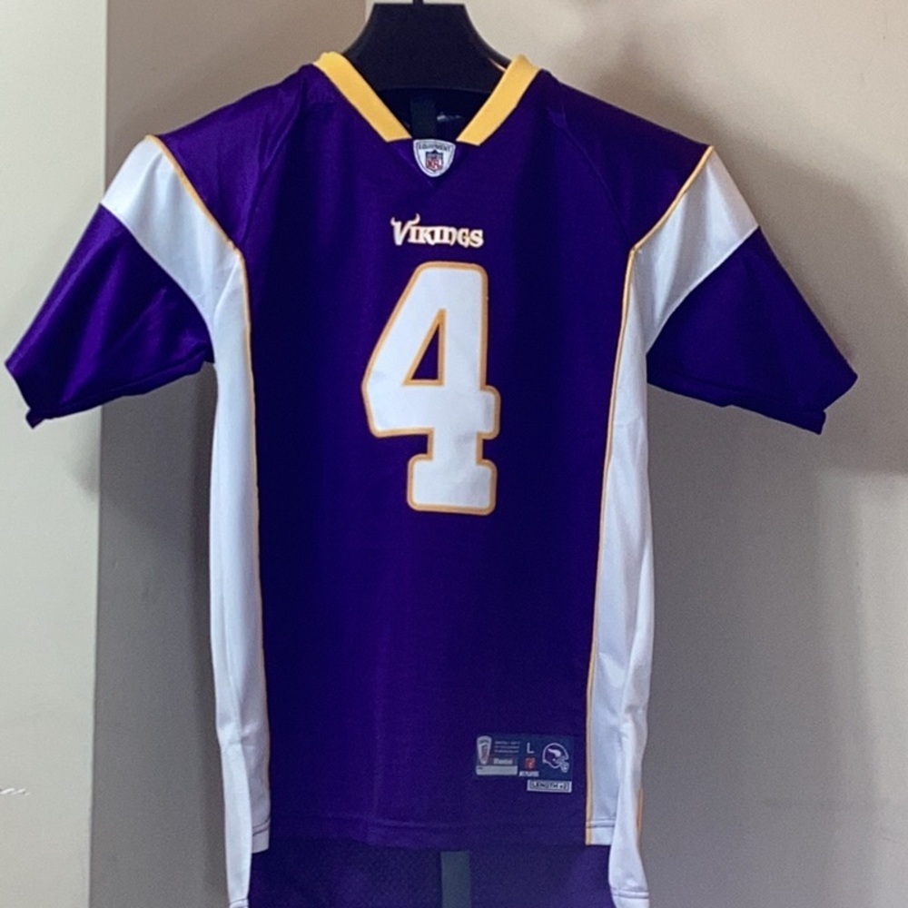 NFL Minnesota Vikings #4 Brett Favre Unisex Football Jersey - Picture 2 of 9